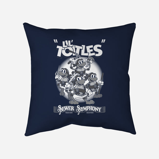 Lil Toitles Sewer Symphony-none removable cover w insert throw pillow-Nemons