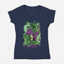 The Call Of Cuteness-womens v-neck tee-Guilherme magno de oliveira