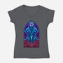 Temple Of Creation-womens v-neck tee-daobiwan