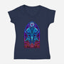 Temple Of Creation-womens v-neck tee-daobiwan