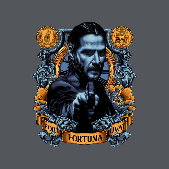 Fortes Fortuna Juvat-mens heavyweight tee-Badbone Collections