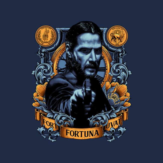 Fortes Fortuna Juvat-none drawstring bag-Badbone Collections