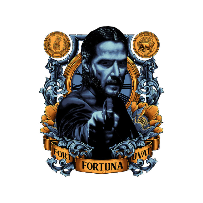 Fortes Fortuna Juvat-none glossy sticker-Badbone Collections