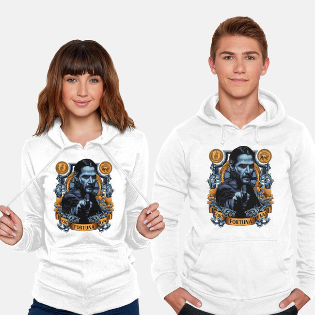 Fortes Fortuna Juvat-unisex pullover sweatshirt-Badbone Collections