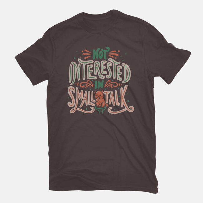 Not Interested In Small Talk-womens basic tee-tobefonseca