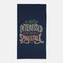 Not Interested In Small Talk-none beach towel-tobefonseca