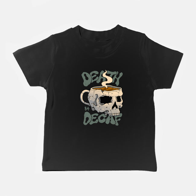 Death Before Decaf Skull-baby basic tee-vp021