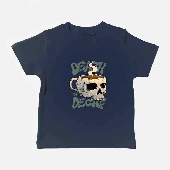 Death Before Decaf Skull-baby basic tee-vp021