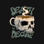 Death Before Decaf Skull-dog basic pet tank-vp021
