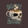 Death Before Decaf Skull-none adjustable tote bag-vp021