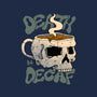 Death Before Decaf Skull-womens fitted tee-vp021