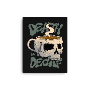 Death Before Decaf Skull