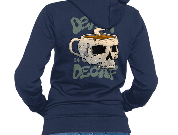 Death Before Decaf Skull