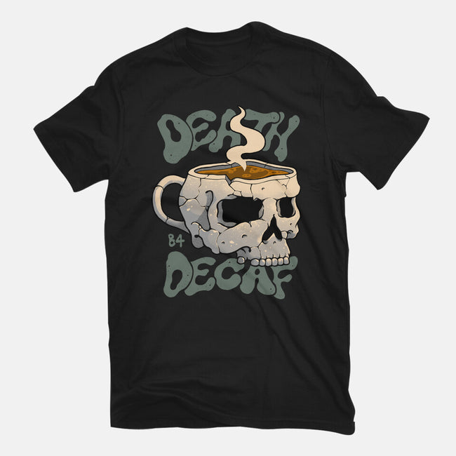 Death Before Decaf Skull-mens basic tee-vp021