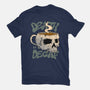 Death Before Decaf Skull-mens premium tee-vp021