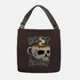 Death Before Decaf Skull-none adjustable tote bag-vp021