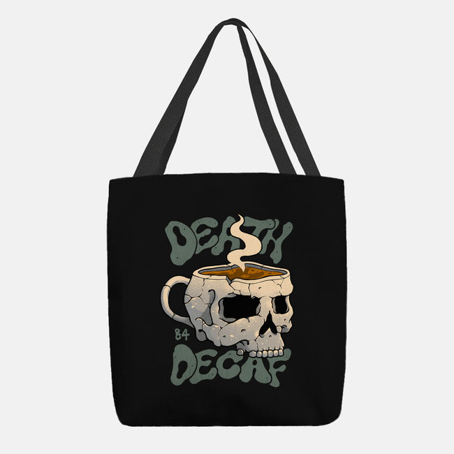 Death Before Decaf Skull-none basic tote bag-vp021