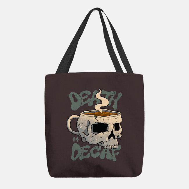 Death Before Decaf Skull-none basic tote bag-vp021