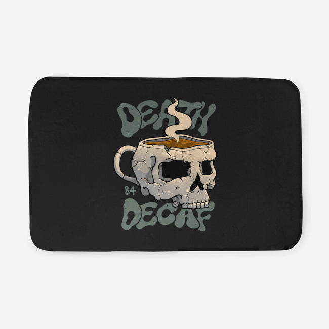 Death Before Decaf Skull-none memory foam bath mat-vp021