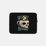 Death Before Decaf Skull-none zippered laptop sleeve-vp021