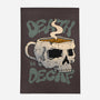 Death Before Decaf Skull-none indoor rug-vp021