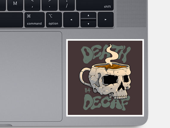 Death Before Decaf Skull