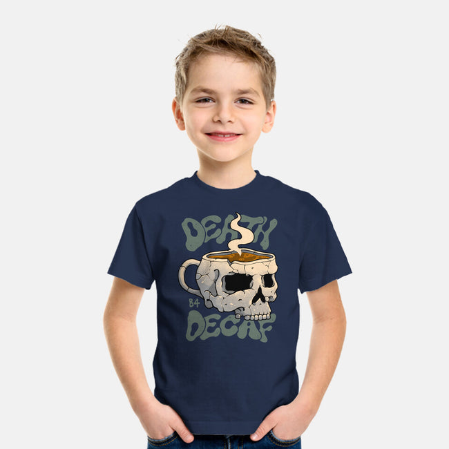 Death Before Decaf Skull-youth basic tee-vp021