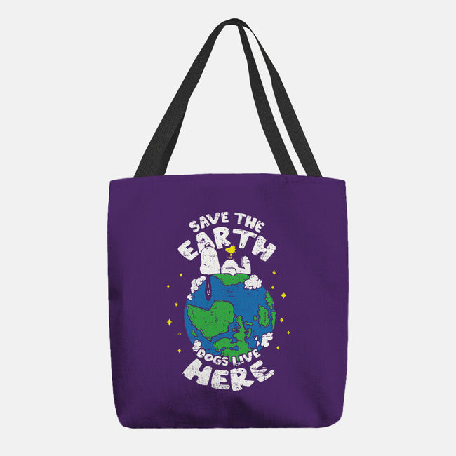 Dogs Live Here-none basic tote bag-turborat14