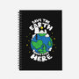 Dogs Live Here-none dot grid notebook-turborat14