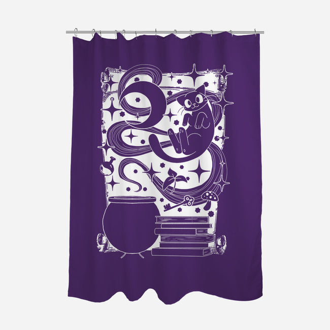 Magical Familiars-none polyester shower curtain-Yunuyei