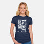 Magical Familiars-womens fitted tee-Yunuyei