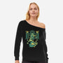 Welcome To My Lair-womens off shoulder sweatshirt-Sketchdemao