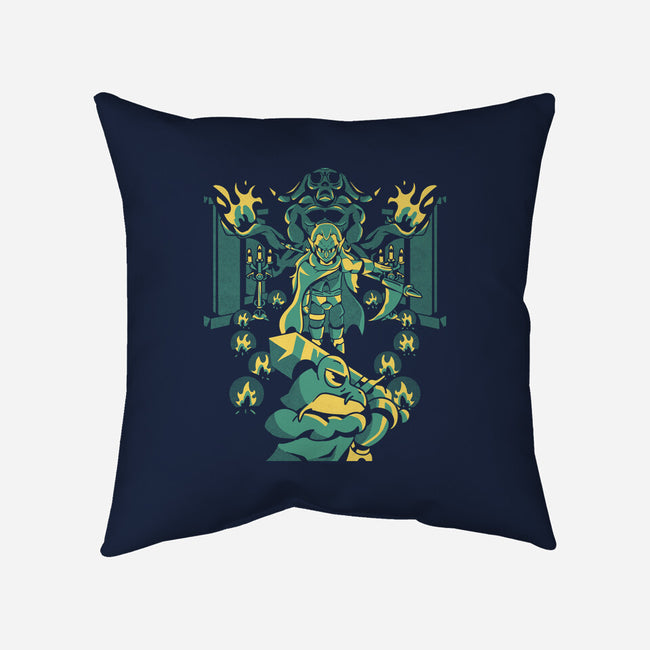 Welcome To My Lair-none removable cover throw pillow-Sketchdemao