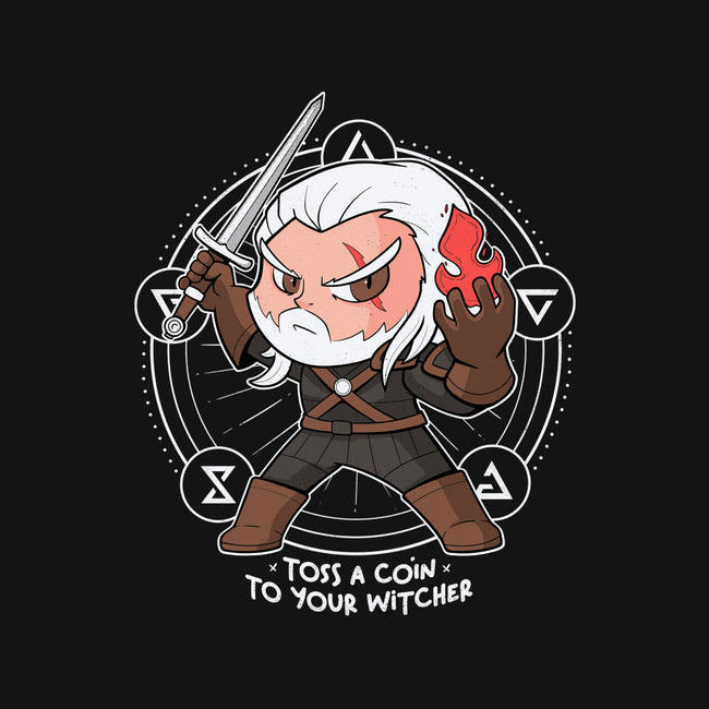 Cute Witcher-none stretched canvas-C√° Mask