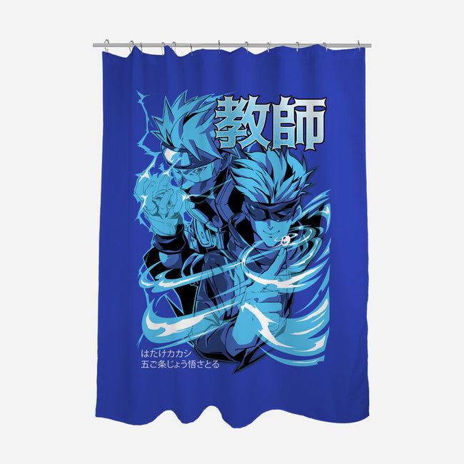 Masked Sensei-none polyester shower curtain-Kabuto Studio