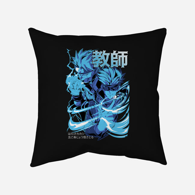 Masked Sensei-none removable cover w insert throw pillow-Kabuto Studio