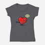Heart Ache-womens v-neck tee-Boggs Nicolas