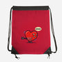Heart Ache-none drawstring bag-Boggs Nicolas