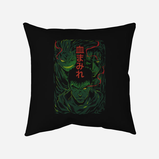 Wild-none removable cover w insert throw pillow-Kabuto Studio