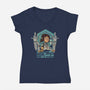 Life According To Reagan-womens v-neck tee-kgullholmen