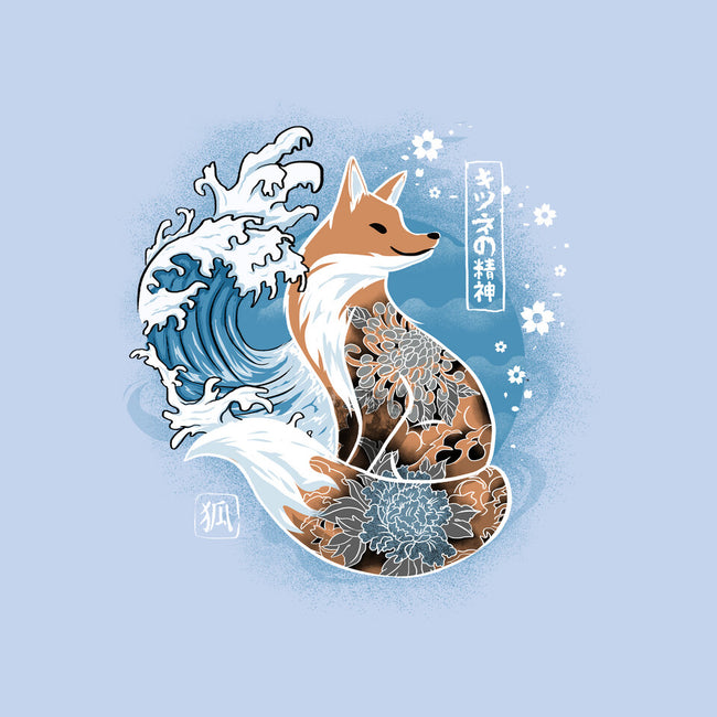 Japanese Fox-none polyester shower curtain-IKILO