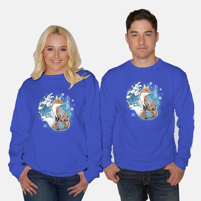 Japanese Fox-unisex crew neck sweatshirt-IKILO