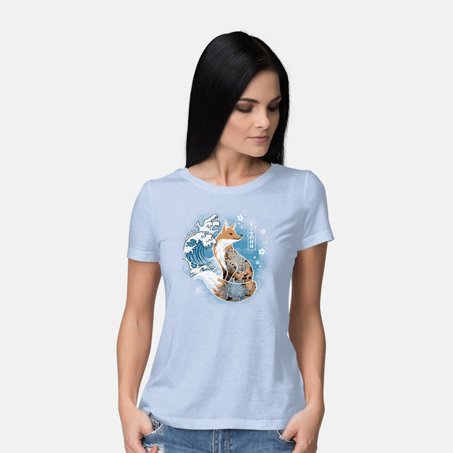 Japanese Fox-womens basic tee-IKILO