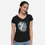 Japanese Fox-womens v-neck tee-IKILO