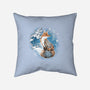 Japanese Fox-none removable cover w insert throw pillow-IKILO