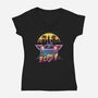 Neon Ghost-womens v-neck tee-jrberger