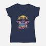 Neon Ghost-womens v-neck tee-jrberger
