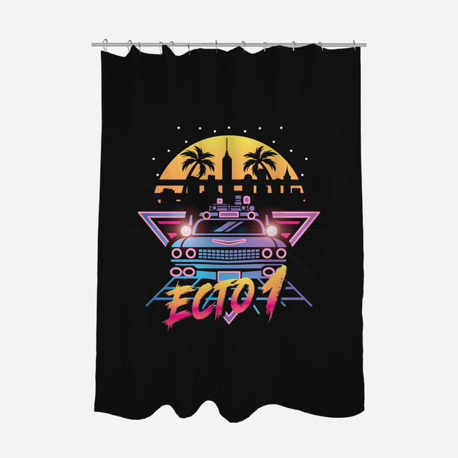 Neon Ghost-none polyester shower curtain-jrberger