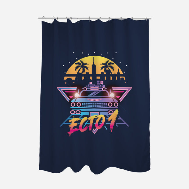 Neon Ghost-none polyester shower curtain-jrberger