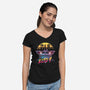 Neon Ghost-womens v-neck tee-jrberger